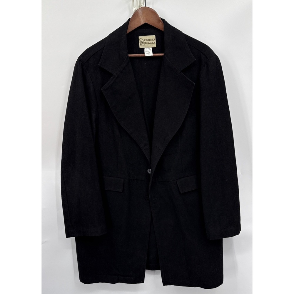 Victorian Era Frontier Classics Jacket Mens 42 Black Rancher Coat  West Cowboy